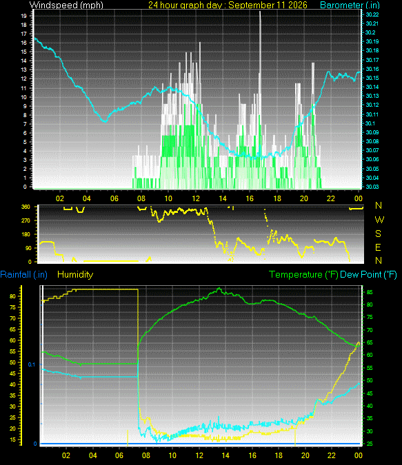 24 Hour Graph for Day 11