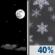 Monday Night: Mostly Clear then Chance Rain And Snow Showers