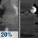 Monday Night: Slight Chance Showers And Thunderstorms then Mostly Cloudy