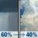 Thursday: Rain showers likely before noon, then a chance of showers and thunderstorms. Partly sunny, with a high near 68. North northeast wind 5 to 15 mph. Chance of precipitation is 60%. Thursday: Rain Showers Likely